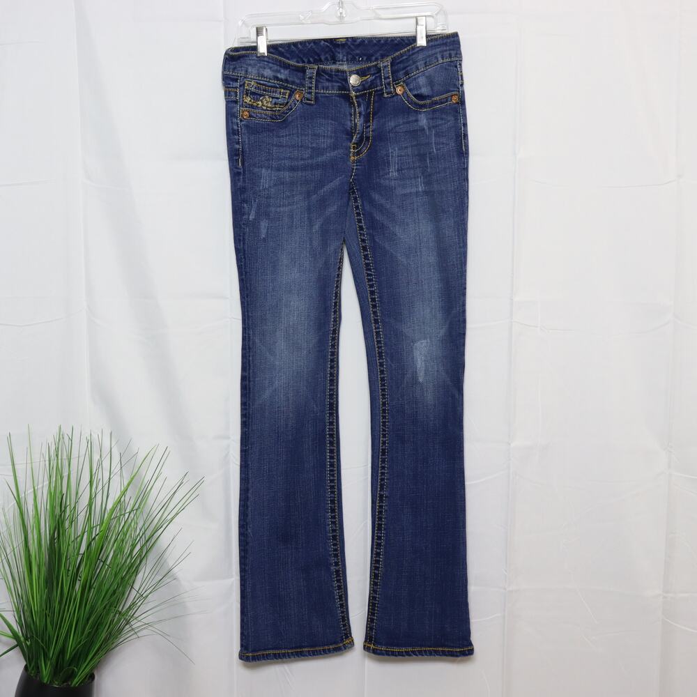 Seven7 Bootcut‎ Jeans Size 6 Dark Wash Stretch Denim